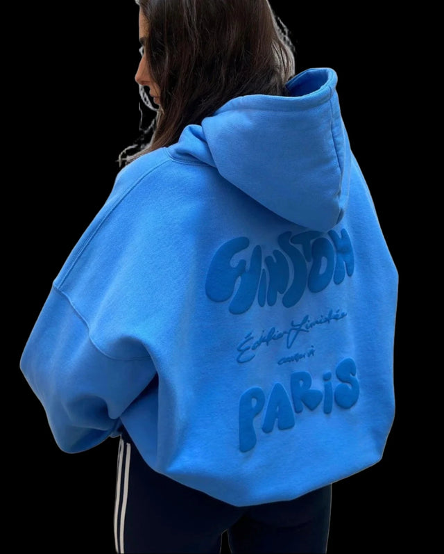 Mr Winston Hoodie 'Bleu Puff' (Paris Edition)